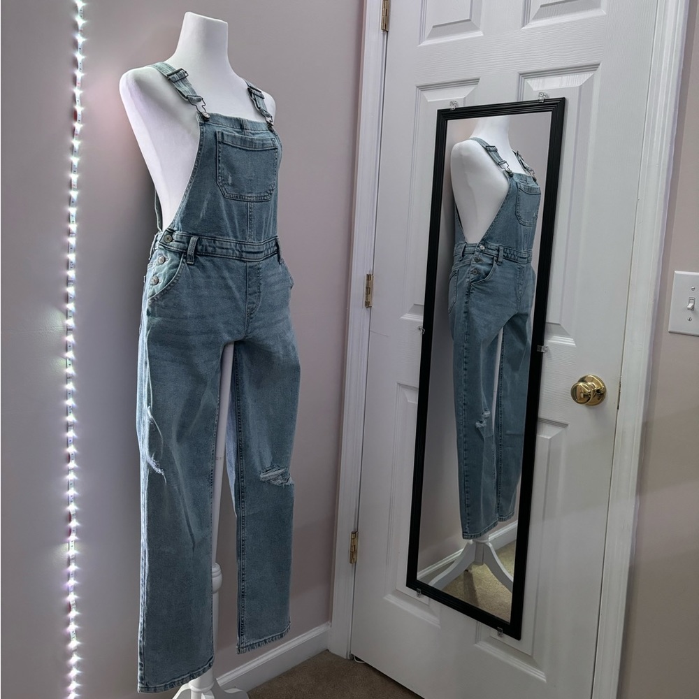 Light blue overalls Small